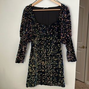 Zara sequin dress